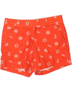 J. CREW Womens Broken In Chino Shorts US 6 Medium W34 Orange Contemporary Look Functional Fashion
