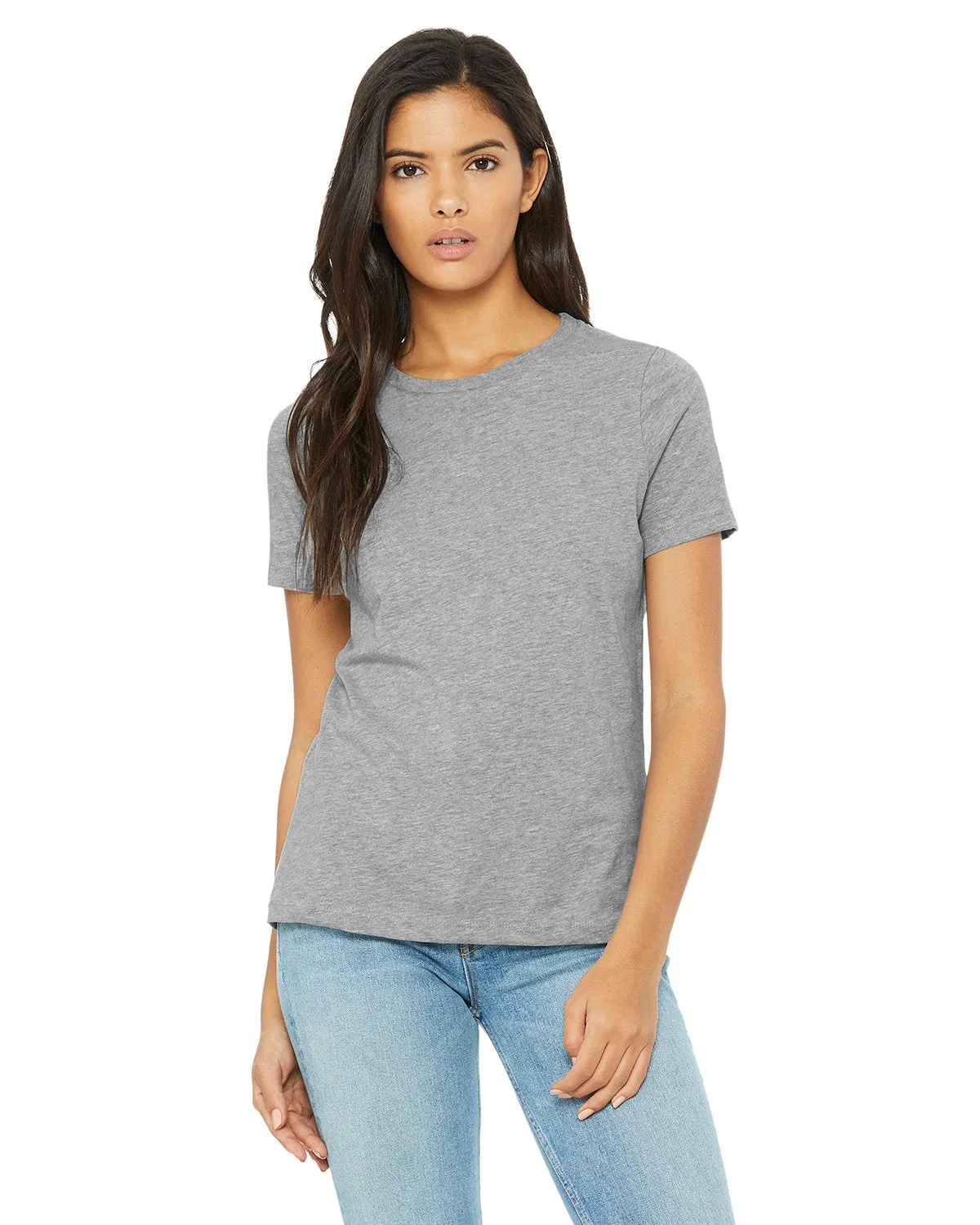 Bella   Canvas 6400CVC Ladies' Relaxed Heather CVC Short-Sleeve T-Shirt TaglessDesign