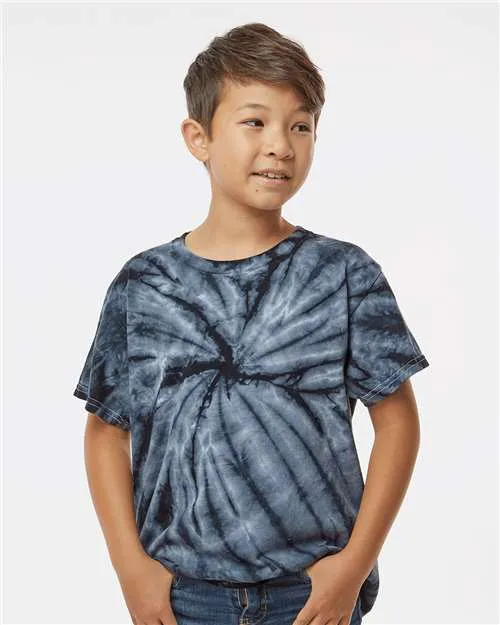 Cool Layering Dyenomite 20BCY Youth Cyclone Pinwheel Tie-Dyed T-Shirt