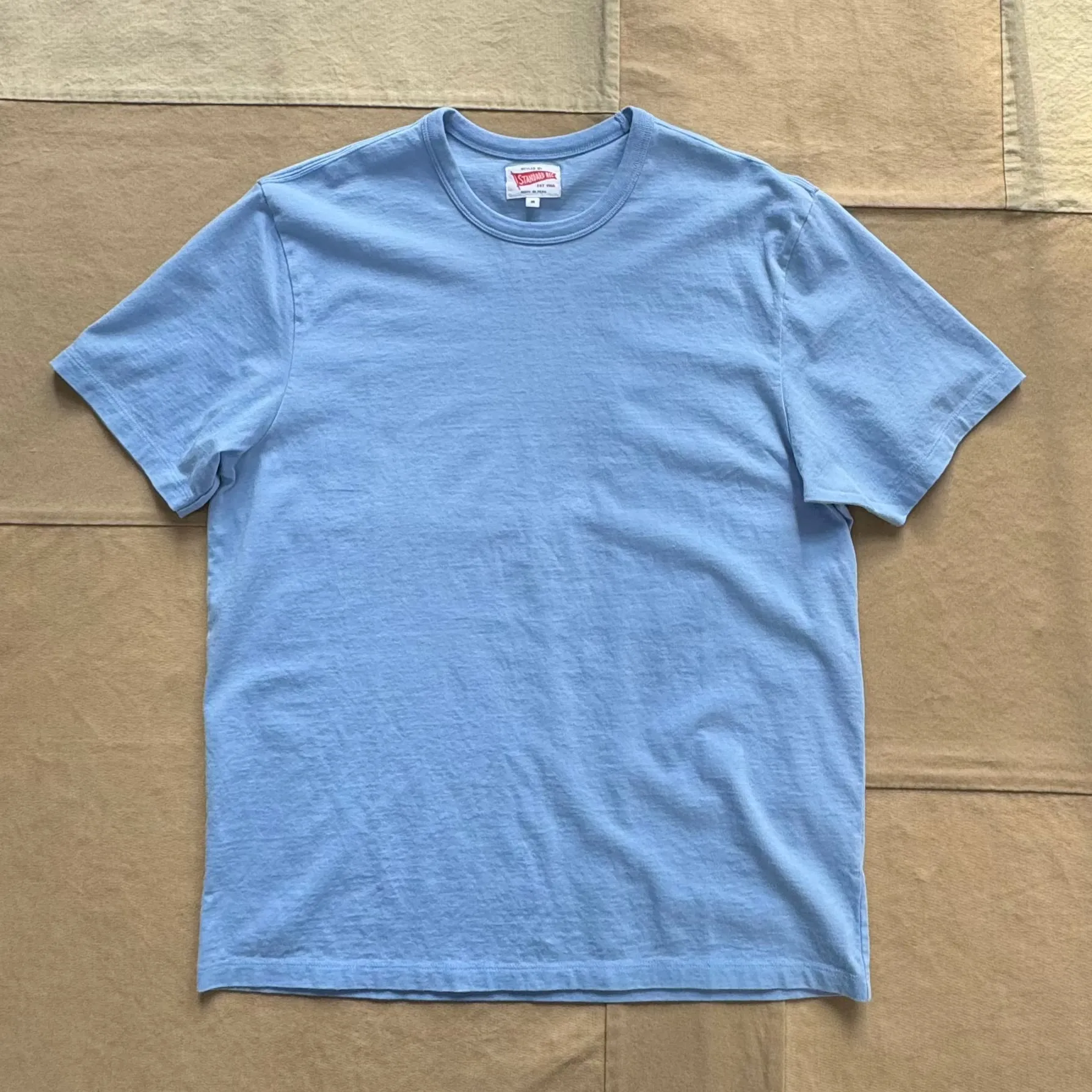 Short Sleeve Banner T-shirt, Light Blue Fit For All FadeResistant Coating