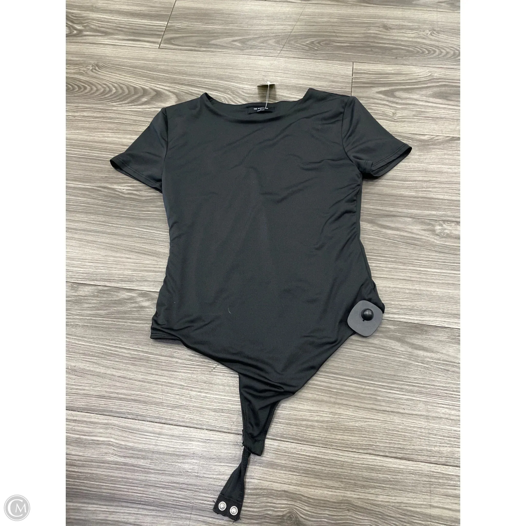 satin bodysuit nude bodysuit Bodysuit By Clothes Mentor In Black, Size: M