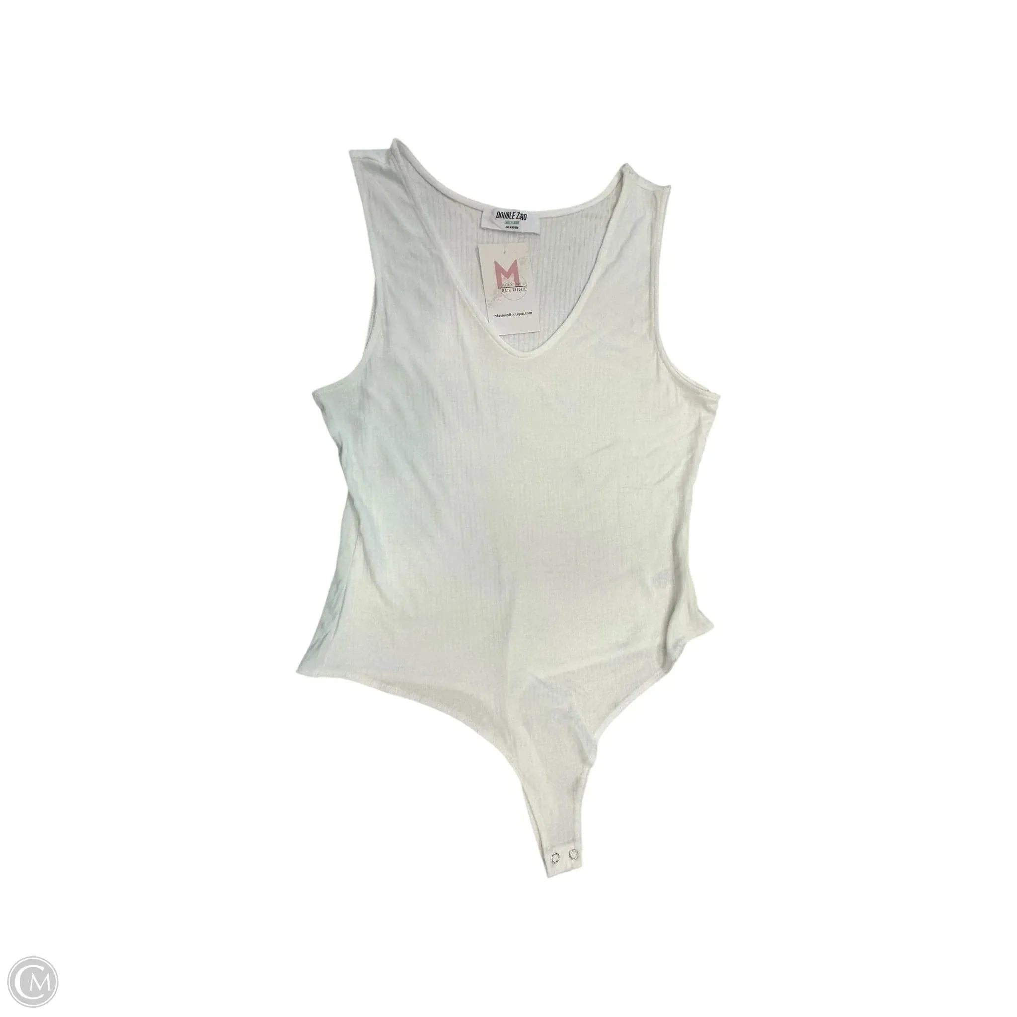 Bodysuit By Double Zero In White, Size: S professional bodysuit lingerie bodysuit