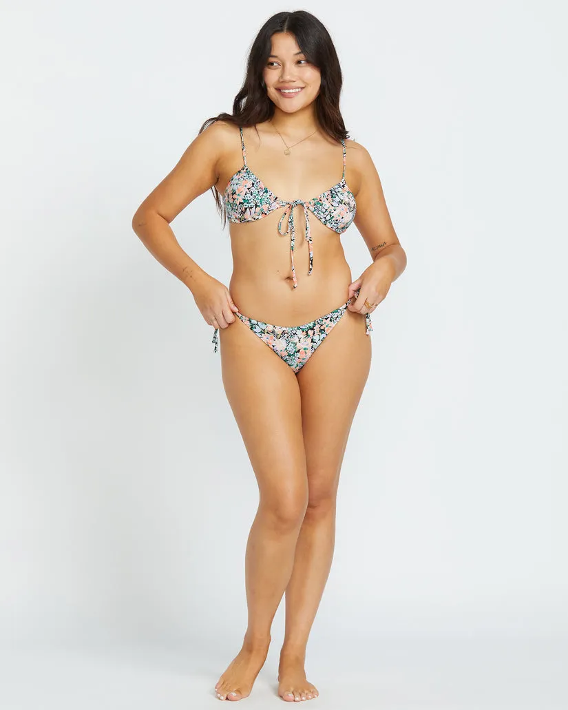 Quick Tie Closure Billabong Sweet Fields Cara Bralette Top-Multi