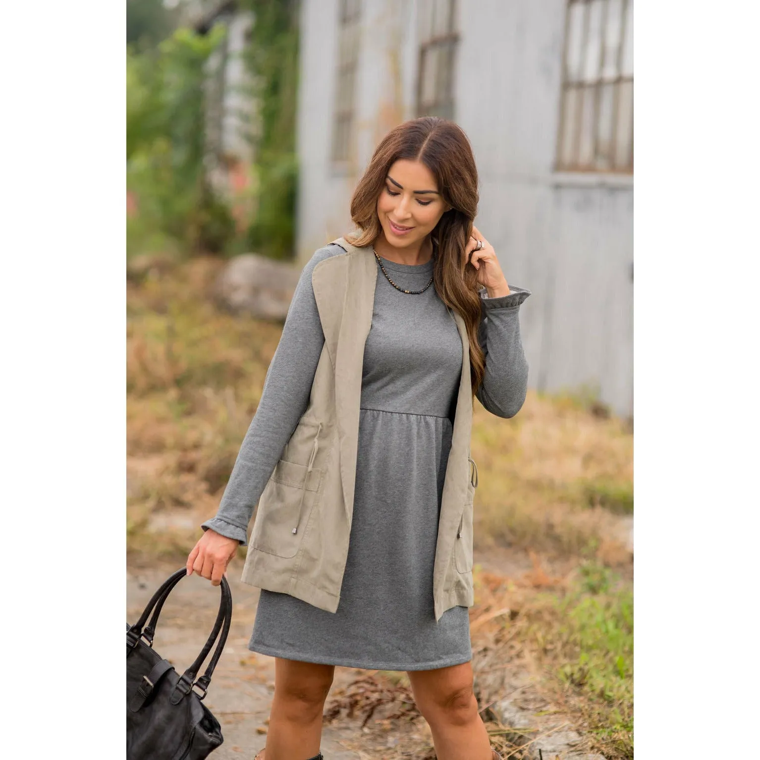 Hobby Hooded Cinched Waist Utility Vest