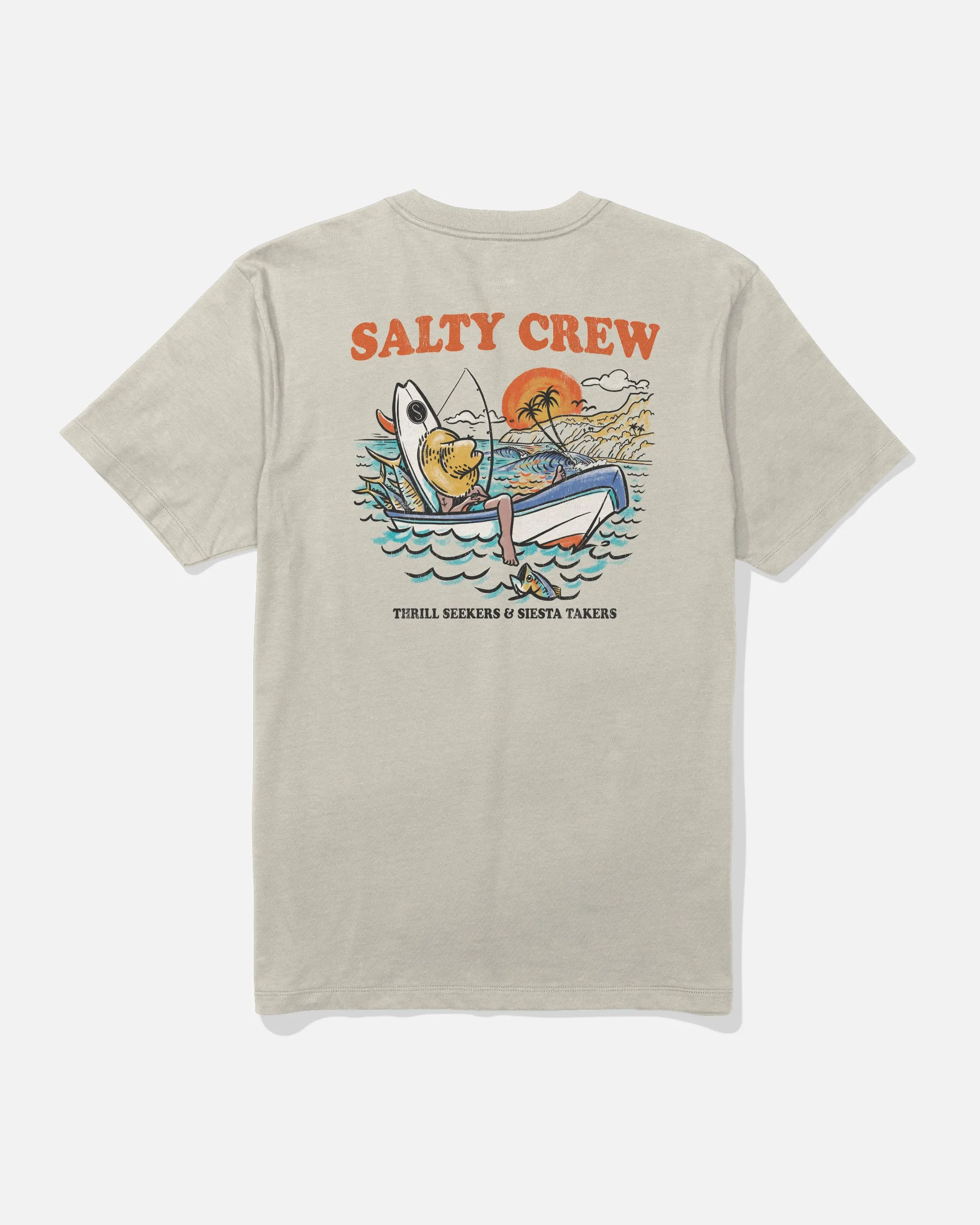 Down Time Tee - Bone Tagless Design