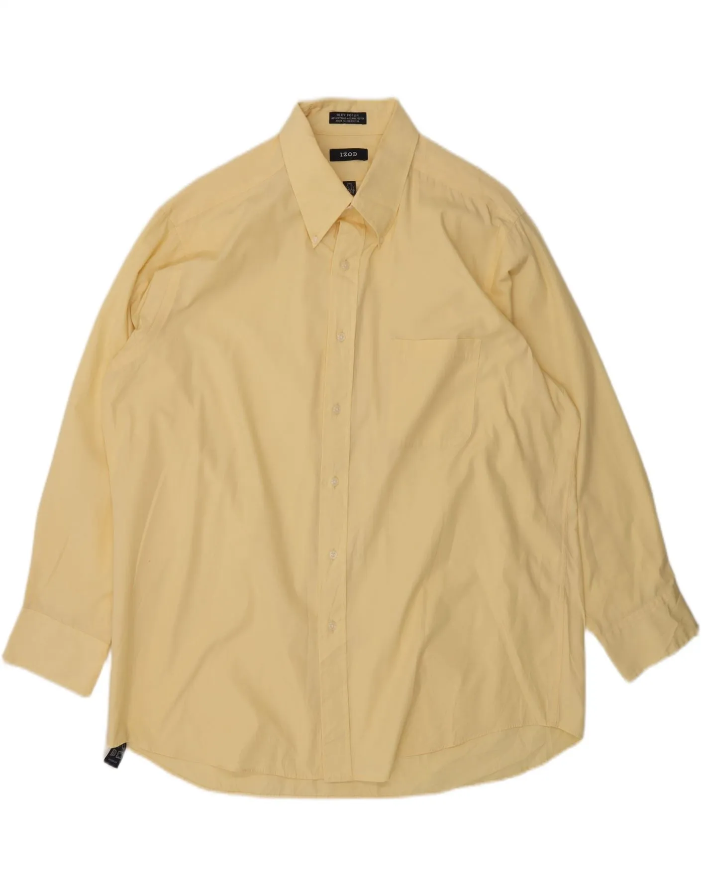 Bold Hue IZOD Mens Shirt Size 17 1/2 XL Yellow Cotton