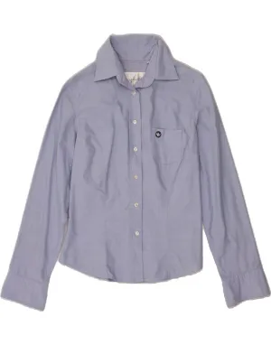 Military Inspired Snug feel MURPHY & NYE Womens Shirt UK 6 XS Blue Cotton