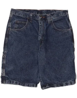 Convertible Length Motion Flex Fit WRANGLER Mens Denim Shorts W34 Large Blue Cotton