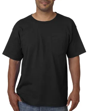 Bayside BA5070 Adult Short-Sleeve T-Shirt with Pocket Vintage Wash Effect