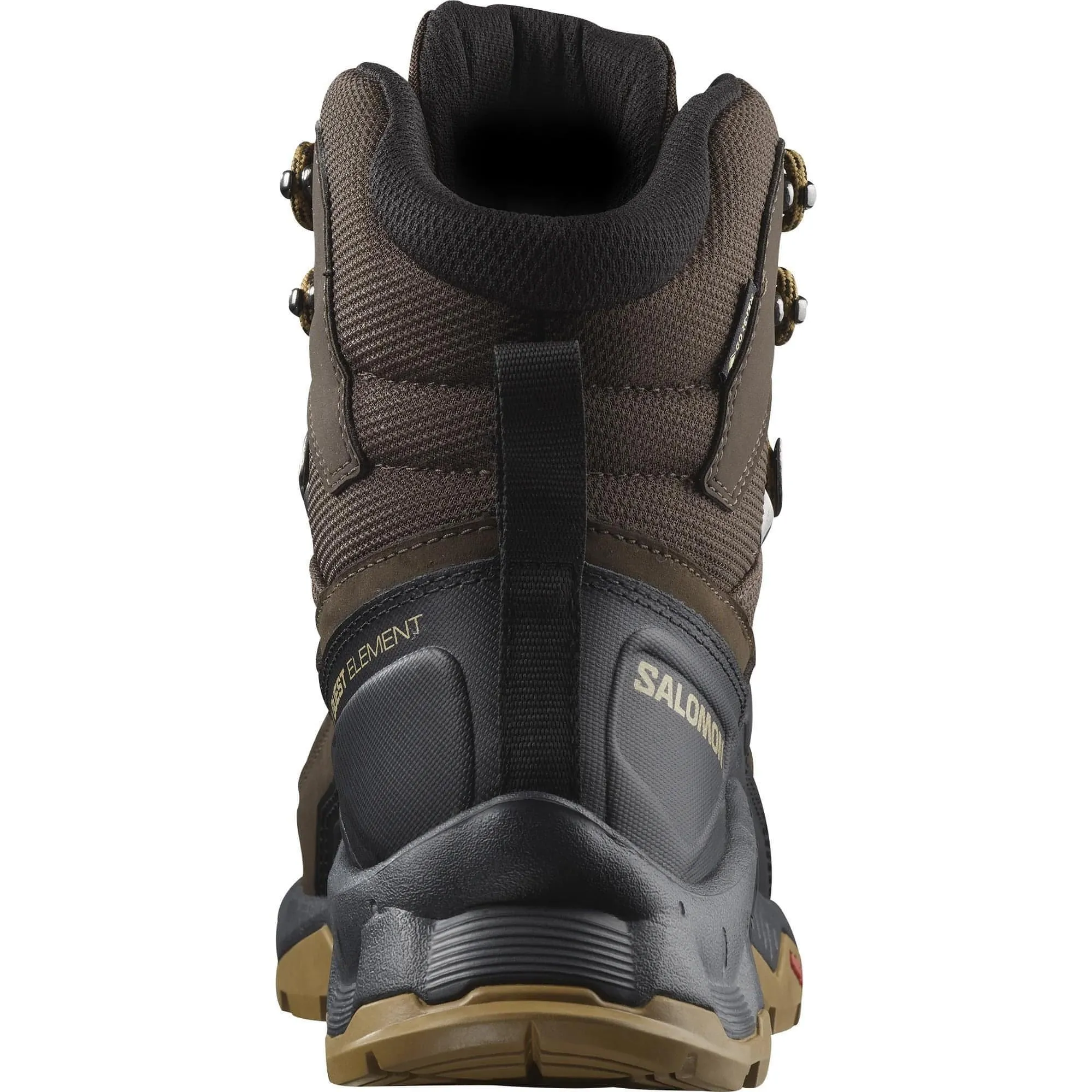 Comfort Footwear High Performance Trekking Salomon Quest Element GORE-TEX Mens Walking Boots - Brown