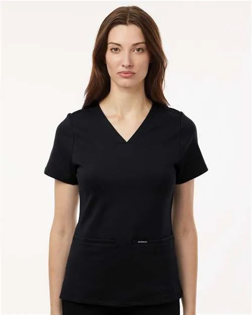 Fashion and Comfort Jaanuu W30003 Women's Cesi Ultrasoft Scrub V-Neck Top