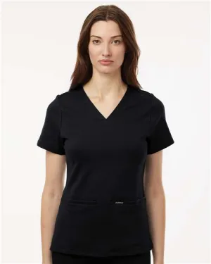 Jaanuu W30003 Women's Cesi Ultrasoft Scrub V-Neck Top Comfy Style Comfortable Wear