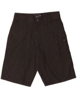 RIP CURL Mens Cargo Shorts W28 Small Pink Striped Polyester Stretch Design Flatlock stitching