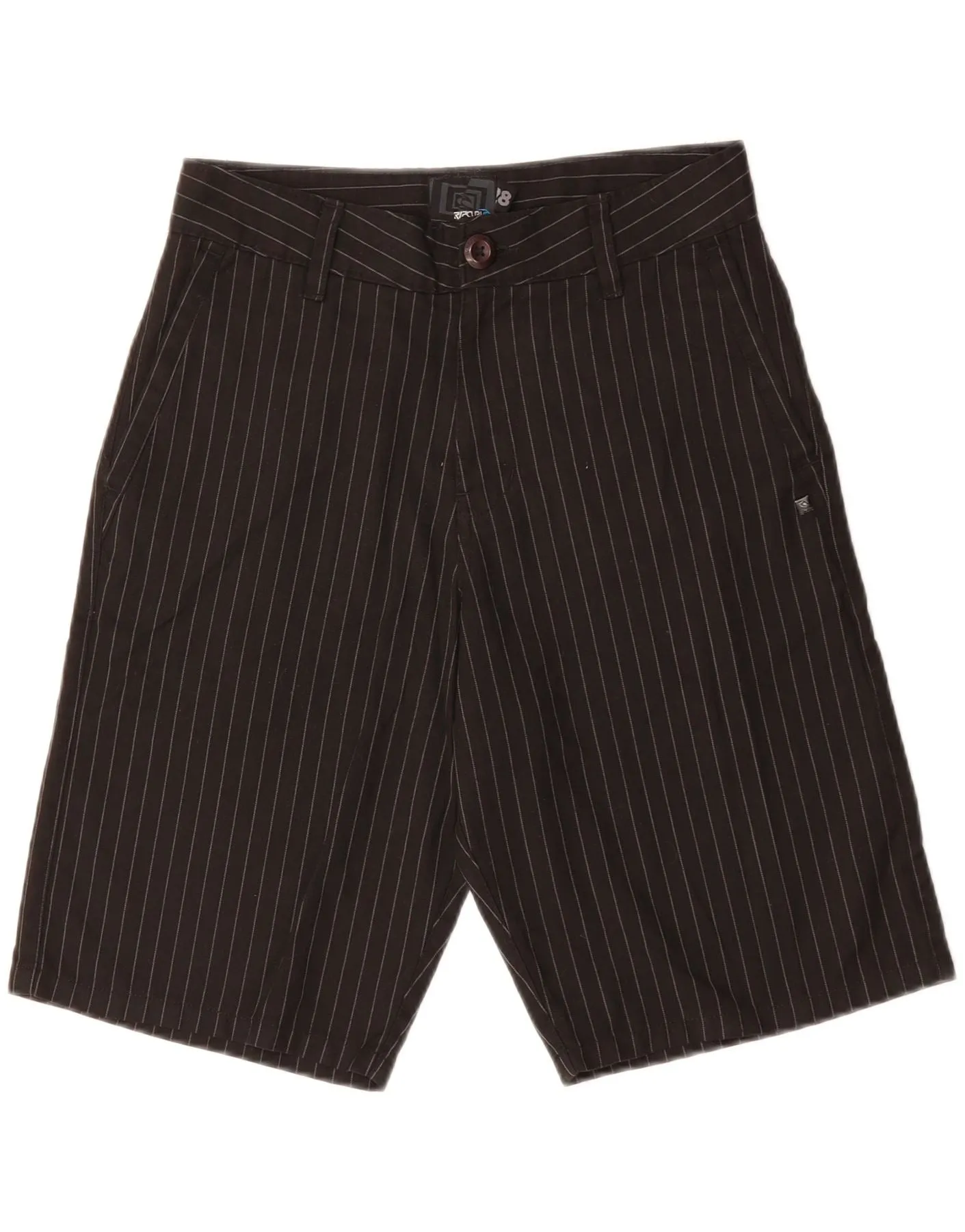 RIP CURL Mens Cargo Shorts W28 Small Pink Striped Polyester Stretch Design Flatlock stitching