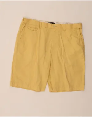 MARKS & SPENCER Mens Blue Harbour Chino Shorts W40 XL Yellow Cotton Outdoor Activity