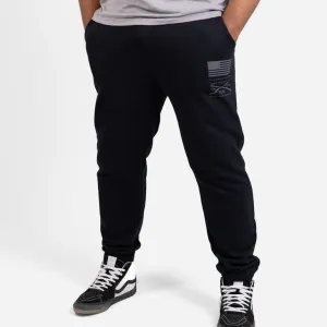 Layflat Collar Basic Sweat Pant - Black Picnic