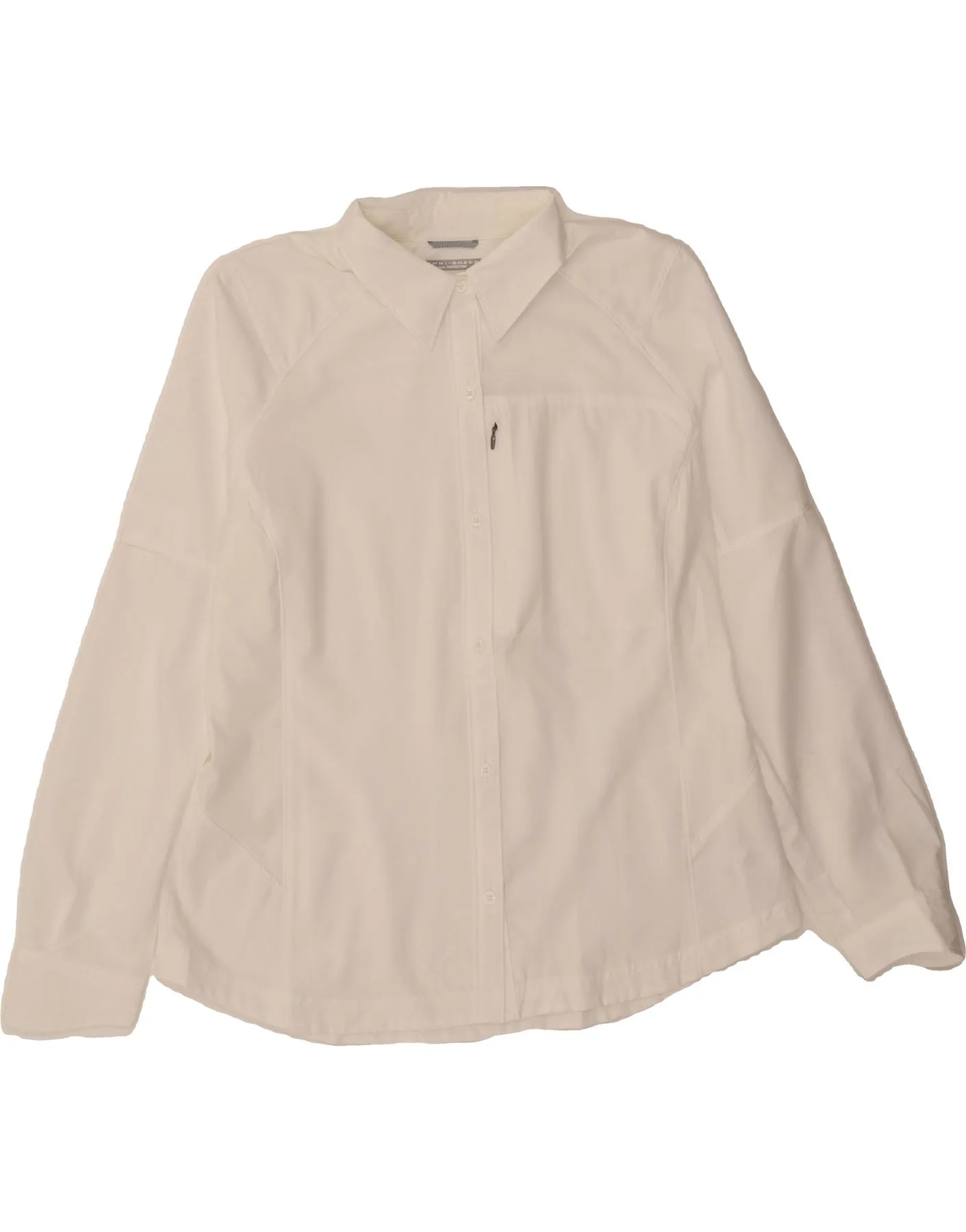 Timeless Piece Vintage Style COLUMBIA Womens Shirt UK 18 XL White Polyester