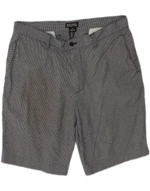 Travel Light MICHAEL KORS Mens Chino Shorts W34 Large  Blue Gingham Cotton