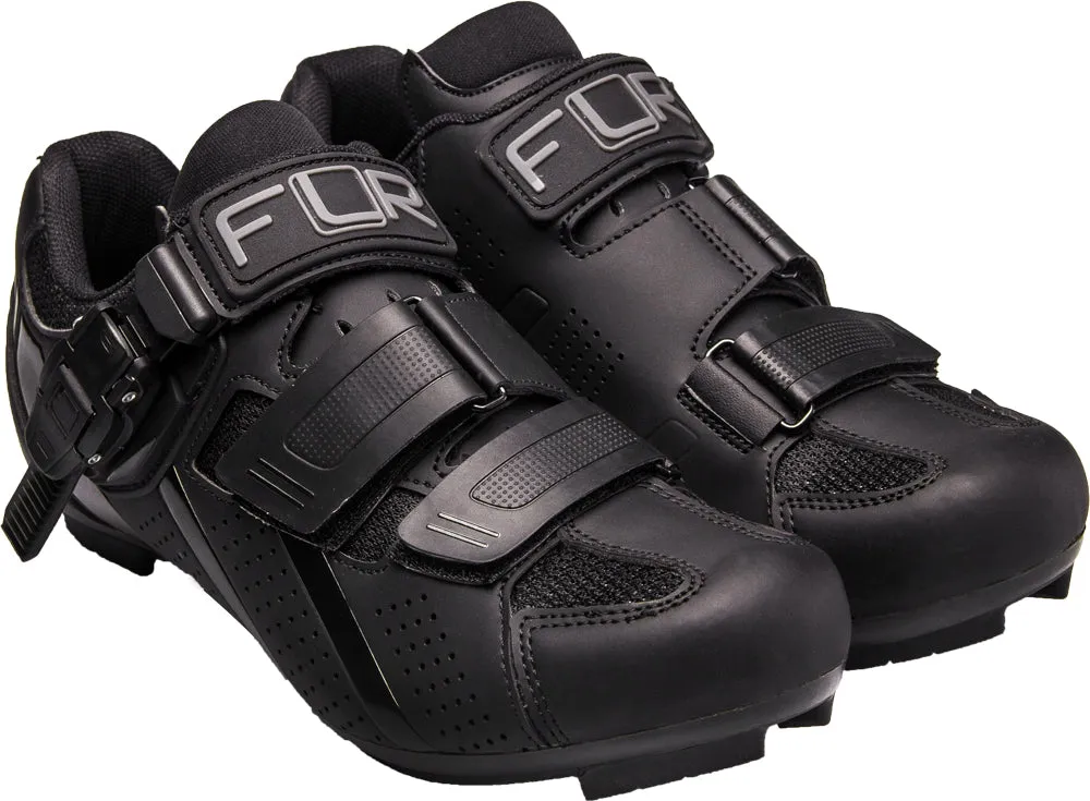 Breathable knit FLR F15.III Mens Road Cycling Shoes - Black
