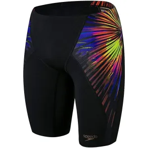 Speedo Placement Digital V-Cut Mens Jammer Swim Shorts - Black Family Fun