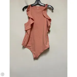 Bodysuit By Express In Peach, Size: L boho bodysuit plus size bodysuit