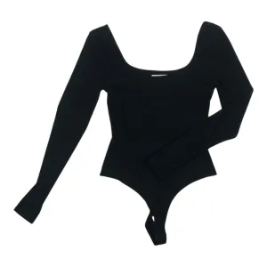 Bodysuit By Moa Moa In Black, Size:S loose fit bodysuit