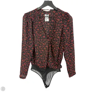 Bodysuit By Lush In Black & Red, Size: S ballet bodysuit low back bodysuit