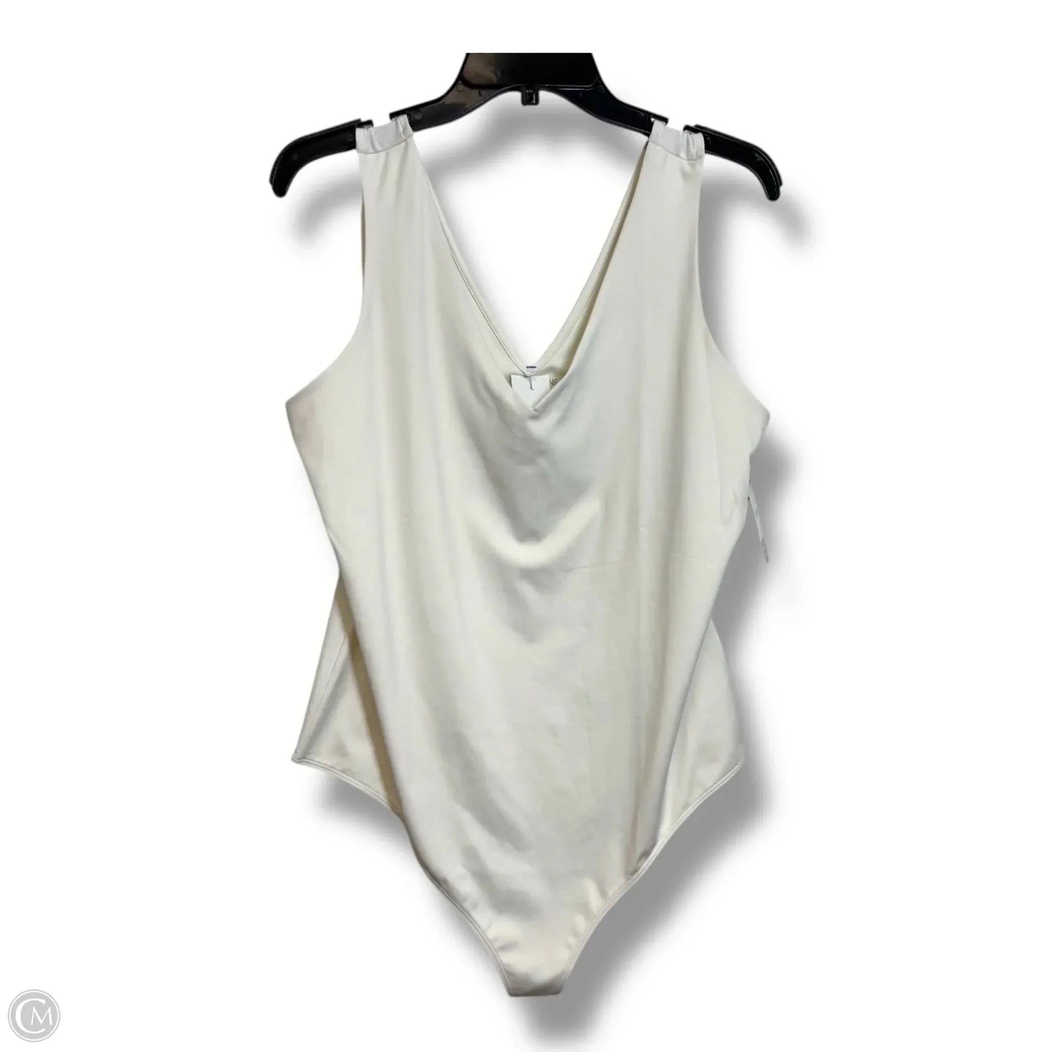 athleisure bodysuit backless bodysuit Bodysuit By Nine West In White, Size: Xxl