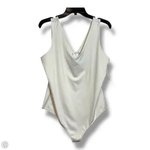 athleisure bodysuit backless bodysuit Bodysuit By Nine West In White, Size: Xxl