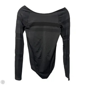 Gleam and Glow Bodysuit By Lululemon In Black, Size: 8 one shoulder bodysuit