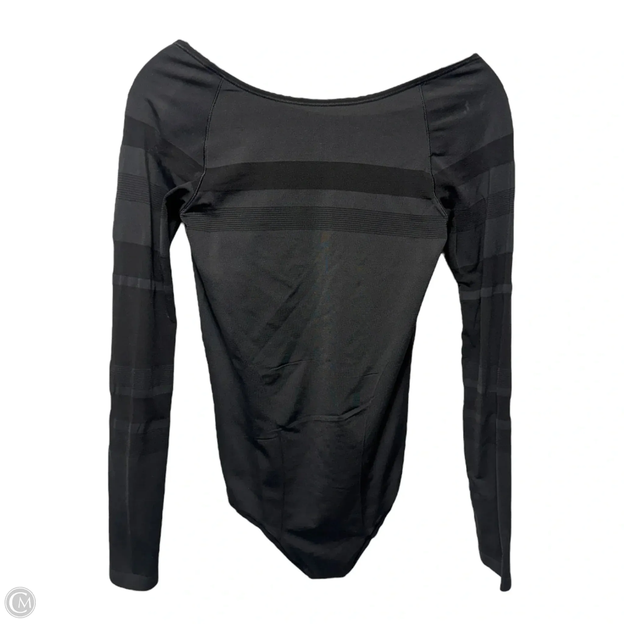 Gleam and Glow Bodysuit By Lululemon In Black, Size: 8 one shoulder bodysuit