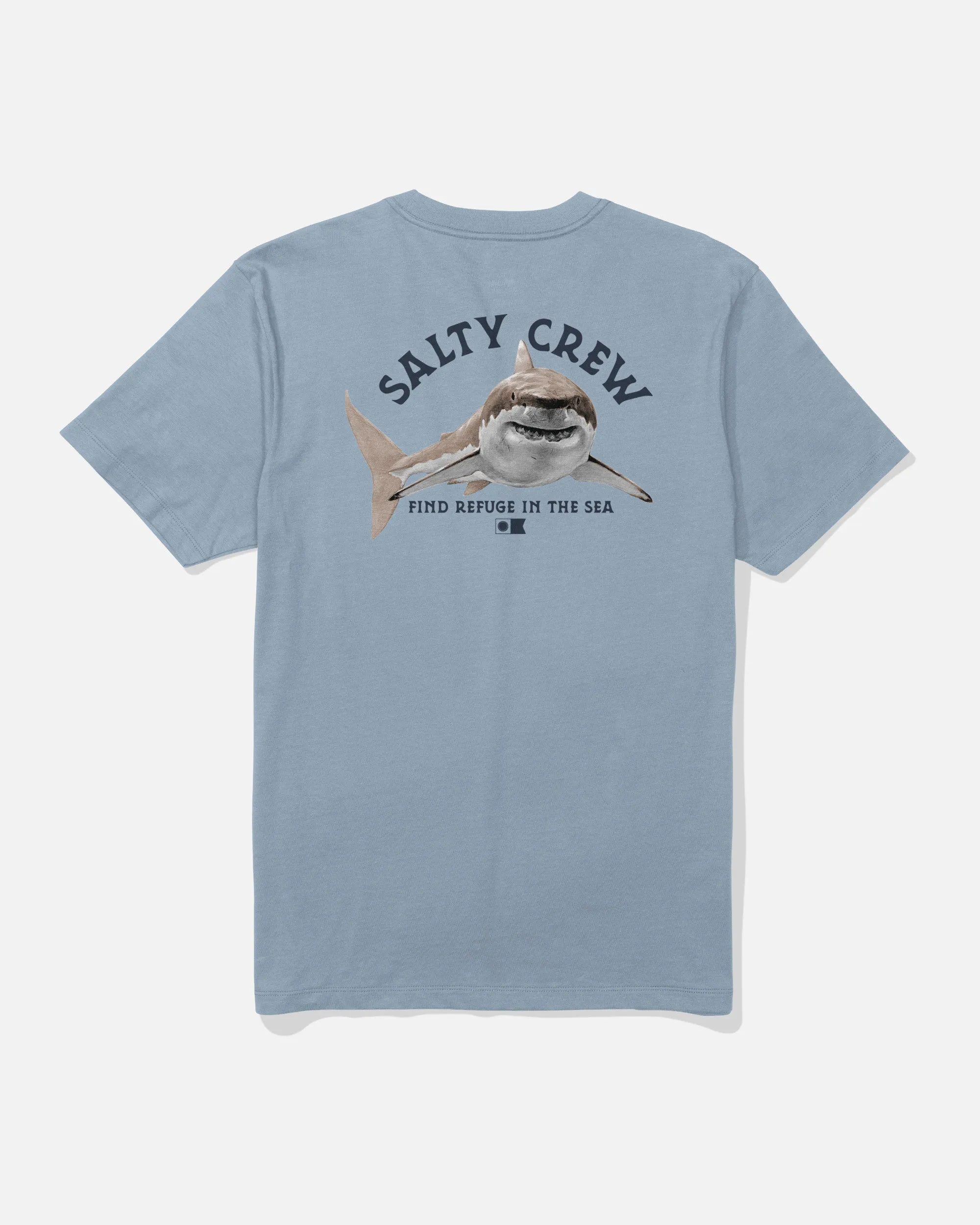 Breathable Look Urban Trend Lurking Tee - Blue Fog