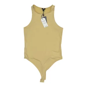 asymmetrical bodysuit romantic bodysuit Bodysuit By Express In Yellow, Size:M