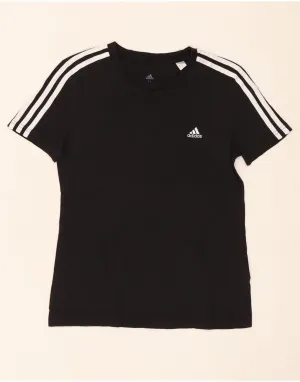 Comfy Touch ADIDAS Womens T-Shirt BEST SELL UK 12/14 Medium Black Cotton