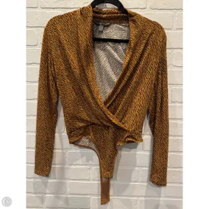 cozy bodysuit young women bodysuit Bodysuit By Banana Republic In Black & Brown, Size: Xs
