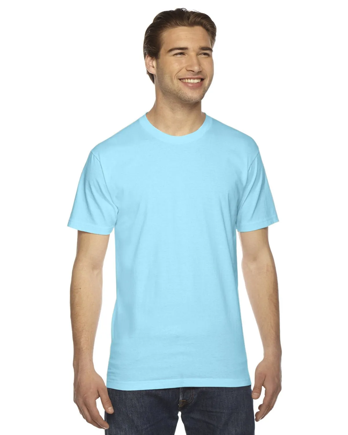 American Apparel 2001W Unisex Fine Jersey Short-Sleeve T-Shirt Party fun Casual Layers