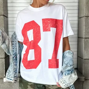 Trendy Design 87 Tee Vintage Style Minimalist Apparel