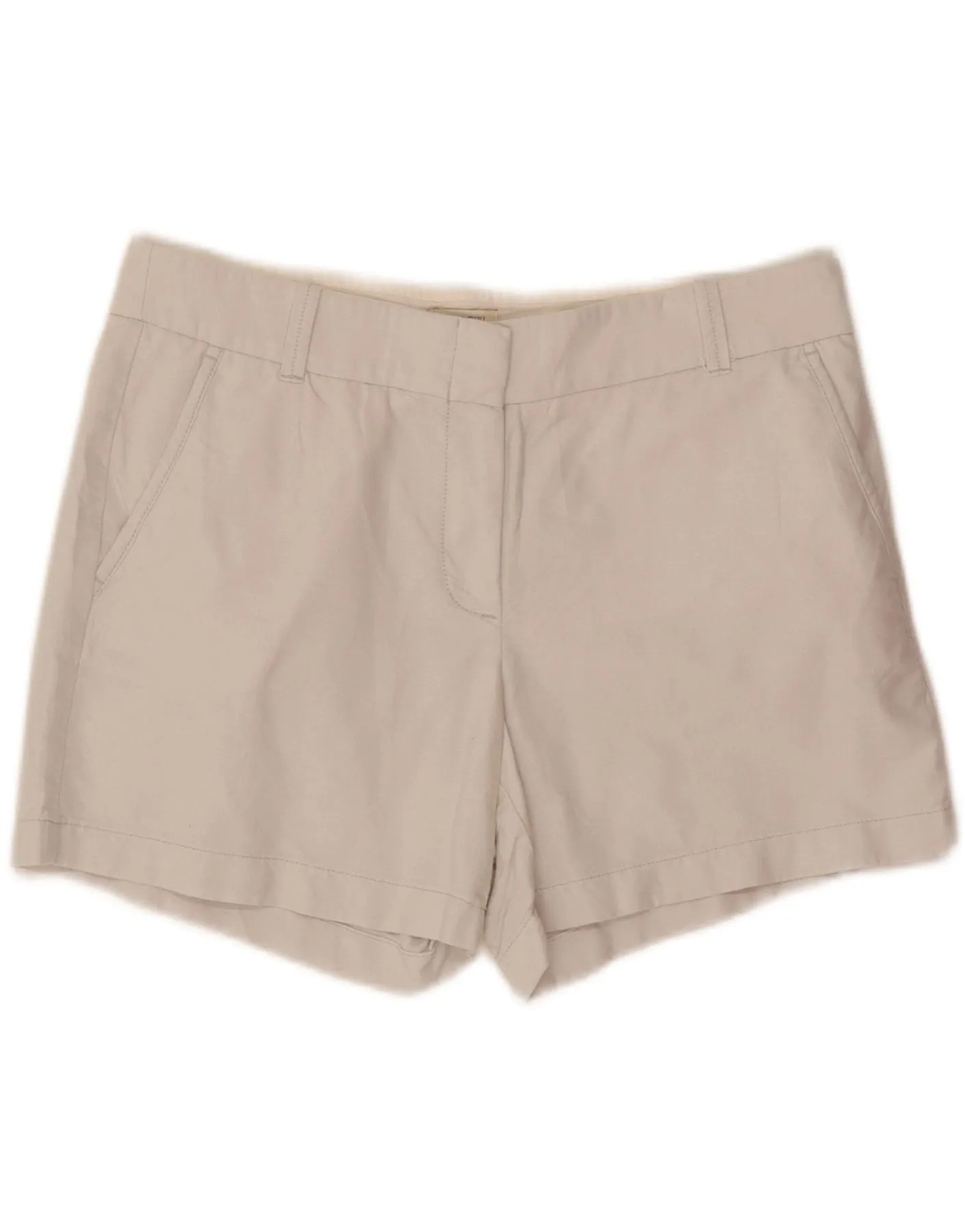 Seamless Shoulder Construction Easy Care Material J. CREW Womens Chino Shorts US 8 Medium W32 Grey Cotton