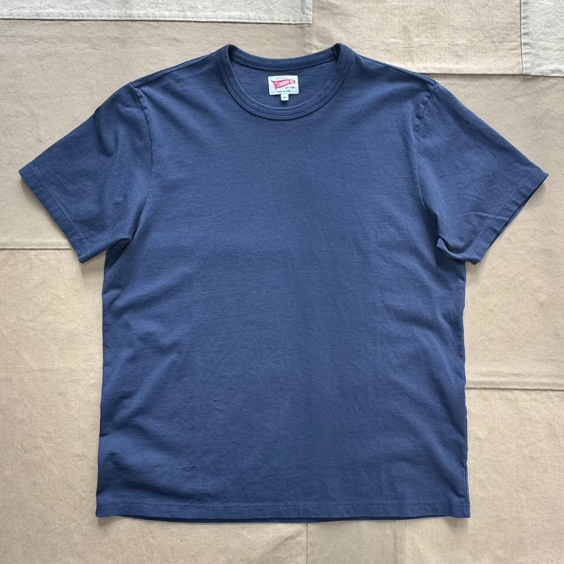 Fresh Look Short Sleeve Banner T-shirt, Navy