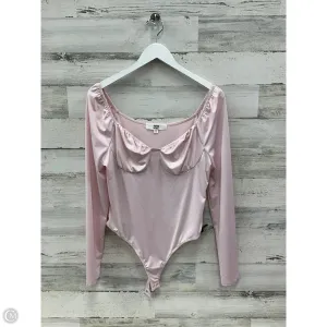 modern bodysuit cozy bodysuit Bodysuit By Madden Nyc In Pink, Size: Xl