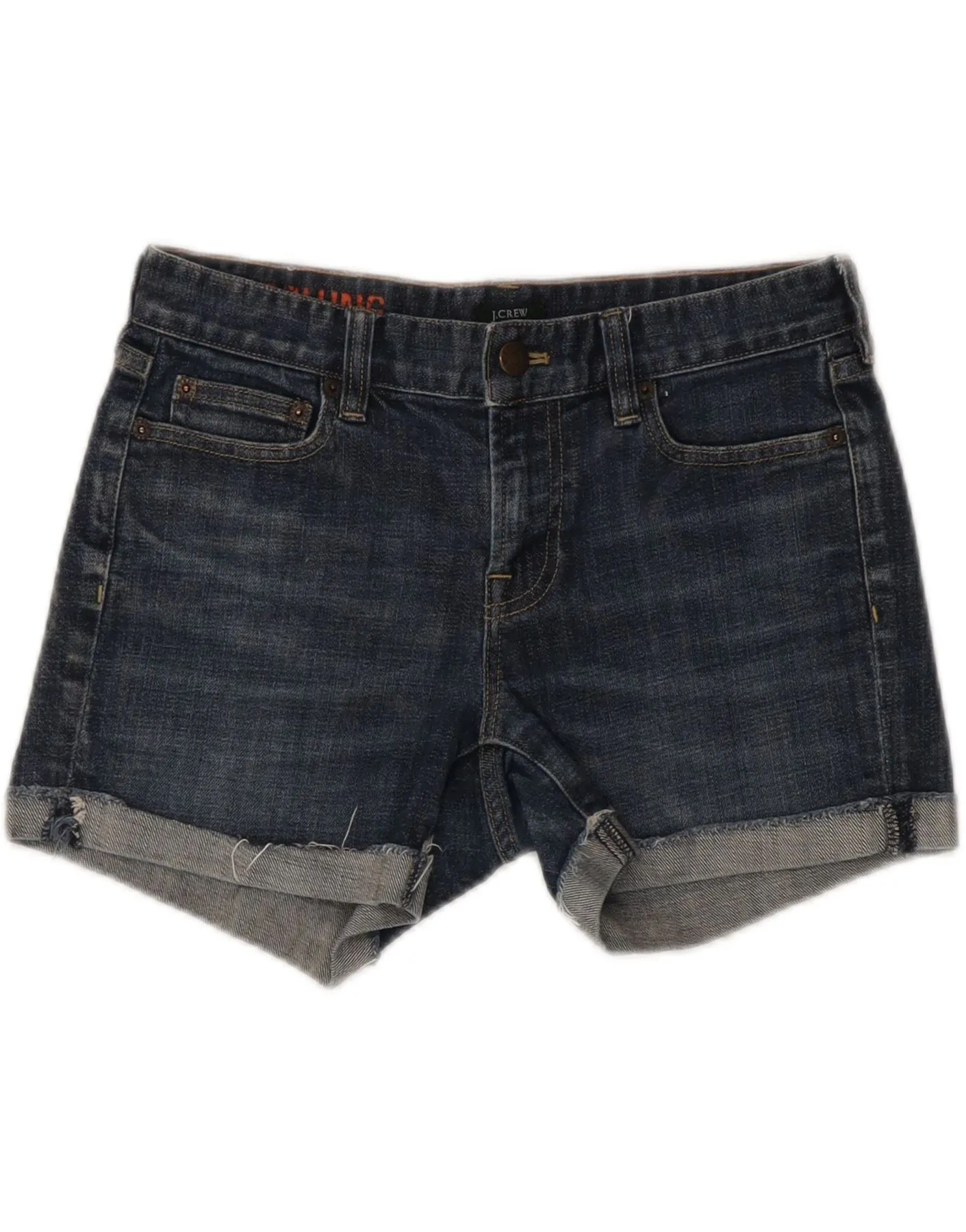 UV Protection J. CREW Womens Stretch Denim Shorts US 0 XS W28  Navy Blue Cotton