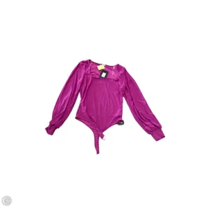 figure hugging bodysuit smart casual bodysuit Bodysuit By Fashion Nova In Pink, Size: L