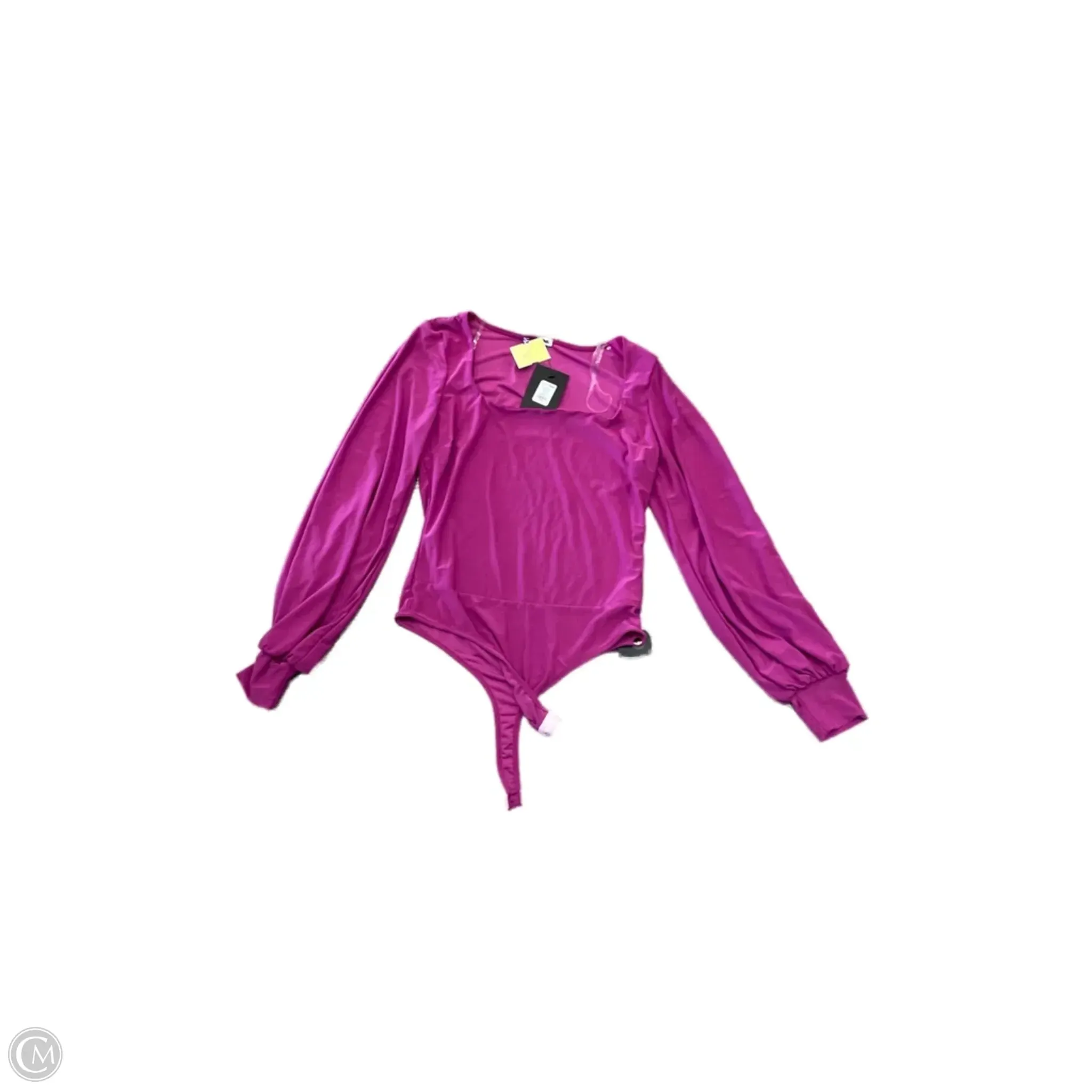 figure hugging bodysuit smart casual bodysuit Bodysuit By Fashion Nova In Pink, Size: L