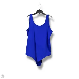 oversized bodysuit casual bodysuit Bodysuit By Torrid In Blue, Size: 4x