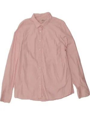 Lightweight Material J. CREW Womens Shirt UK 18 XL Pink Pinstripe Cotton