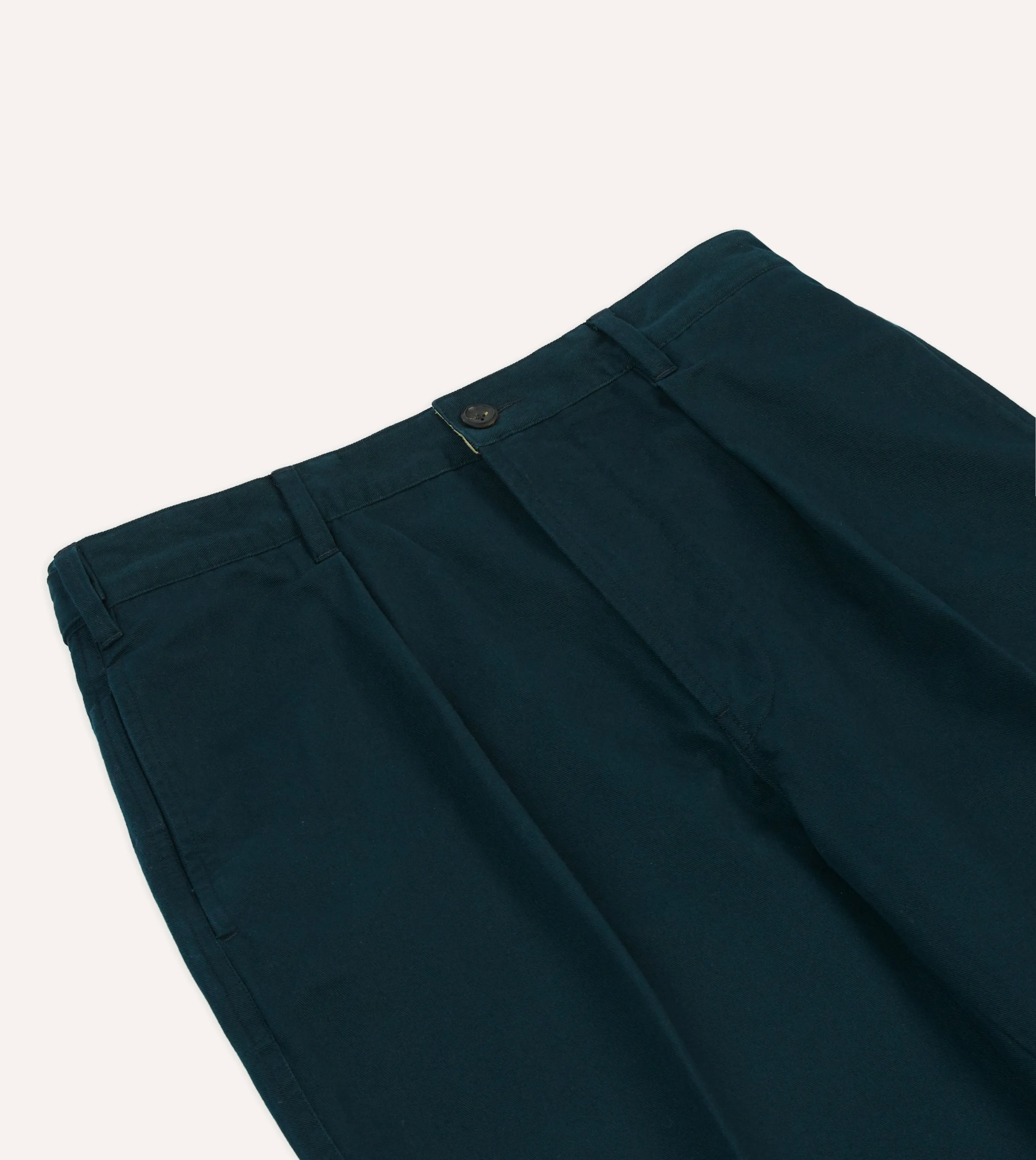 Smart Casual Navy Vintage Wash Cotton Games Trousers