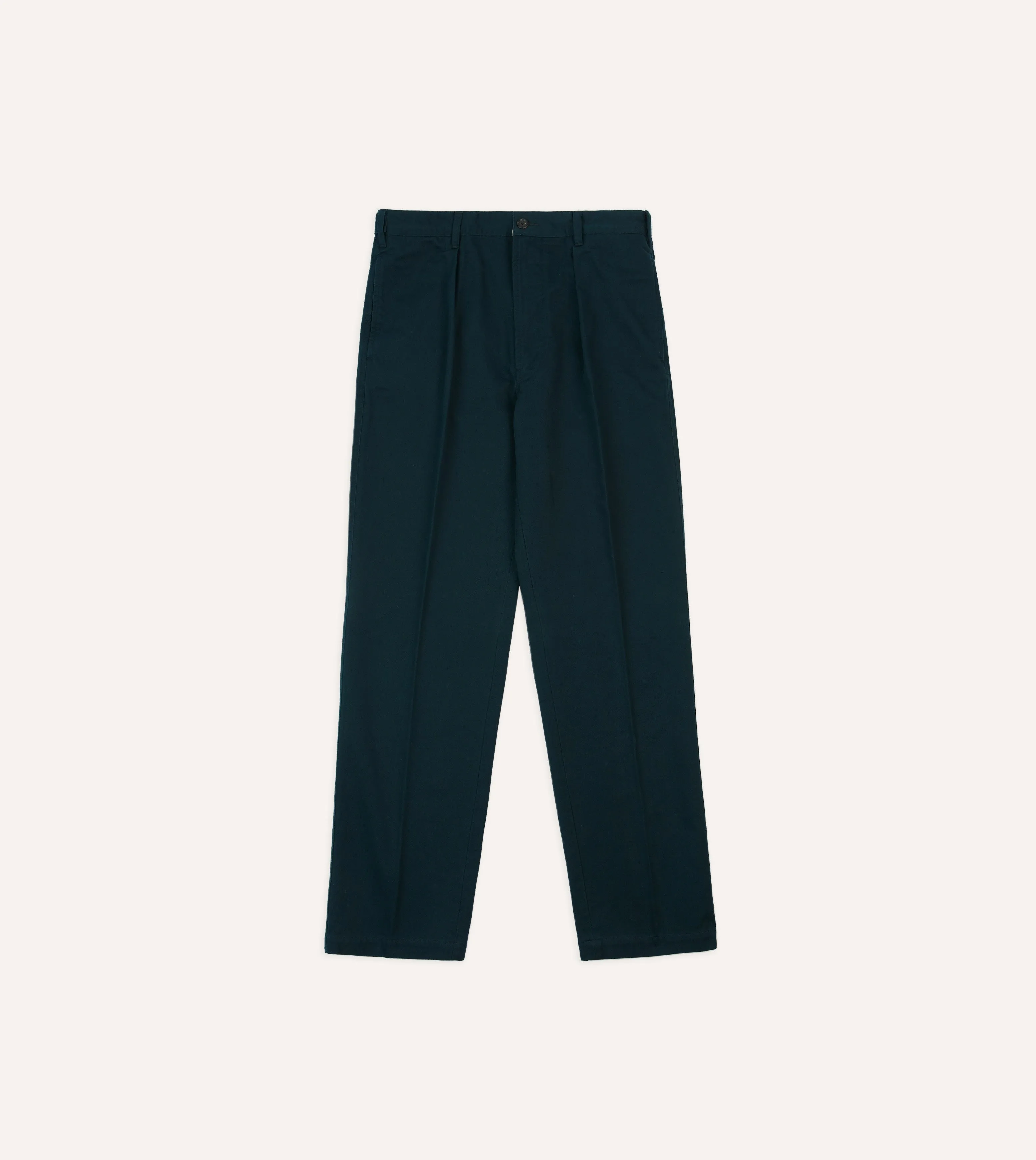 Refined Wear Business Comfort Navy Vintage Wash Cotton Games Trousers