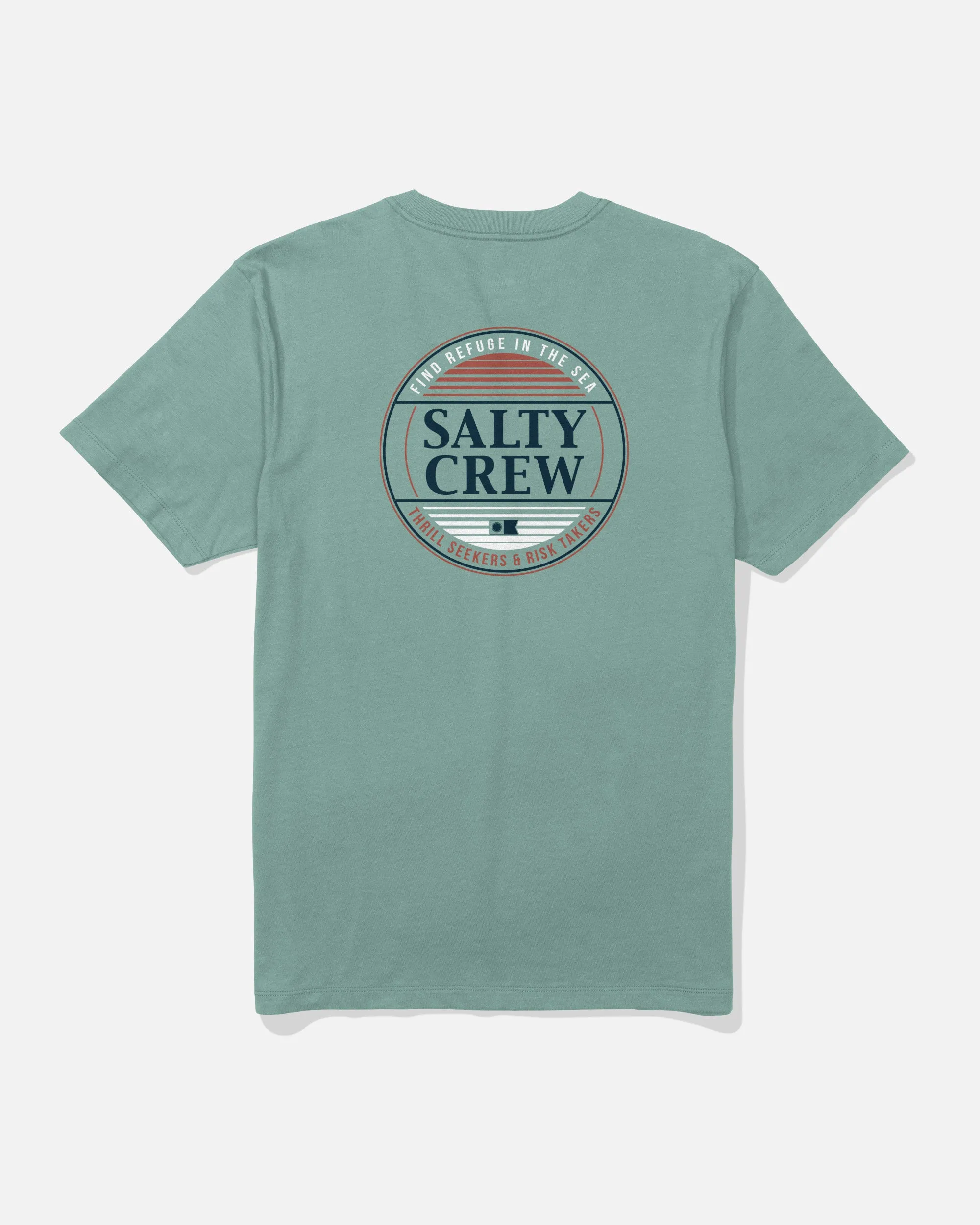 Plus size confidence Simple Fade Tee - Mackerel
