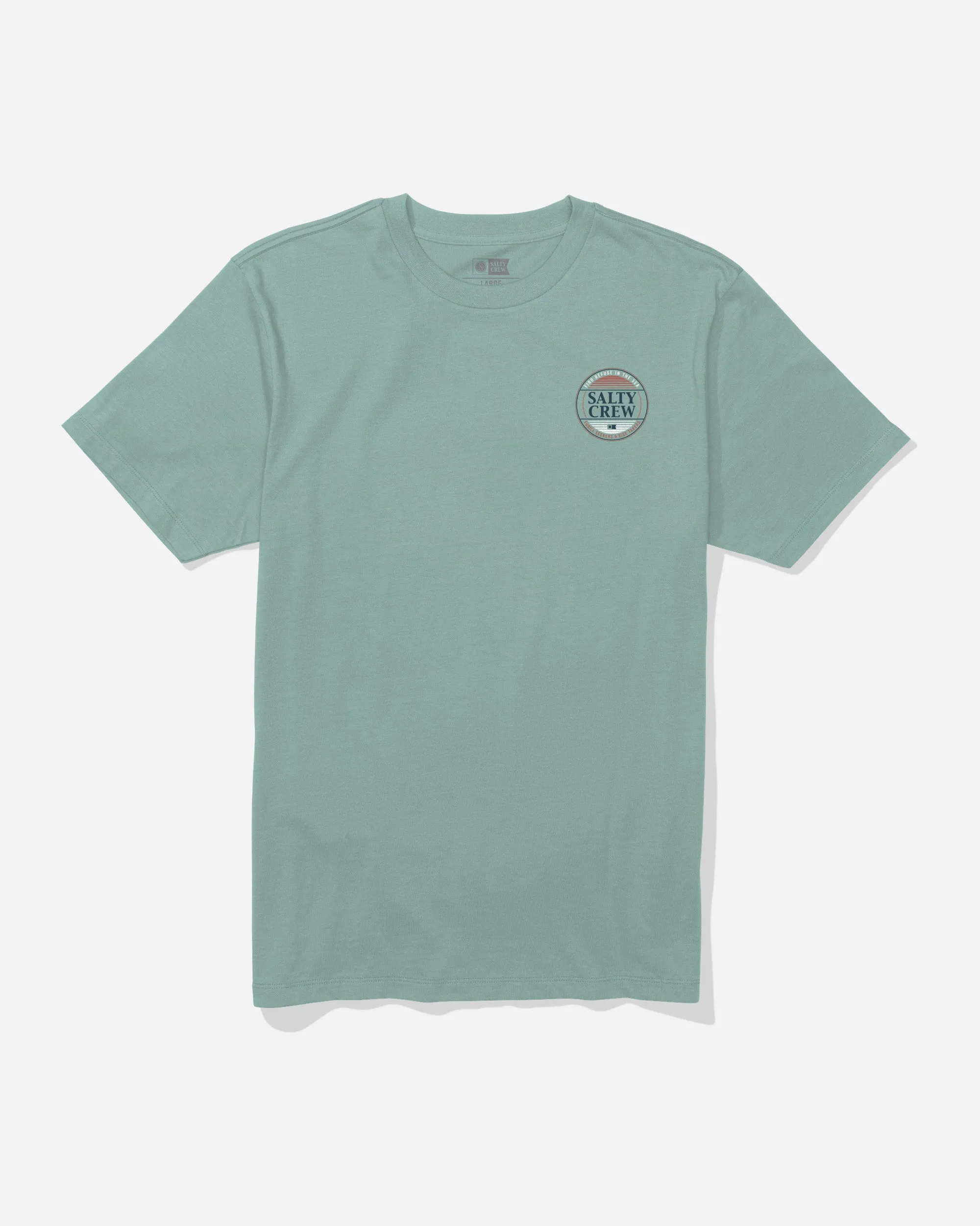 Street Style Trend Simple Fade Tee - Mackerel
