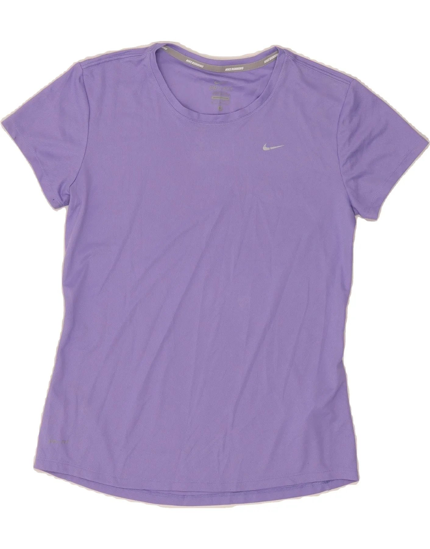 NIKE Womens T-Shirt BEST SELL UK 12 Medium Purple Polyester Water Based Ink Print